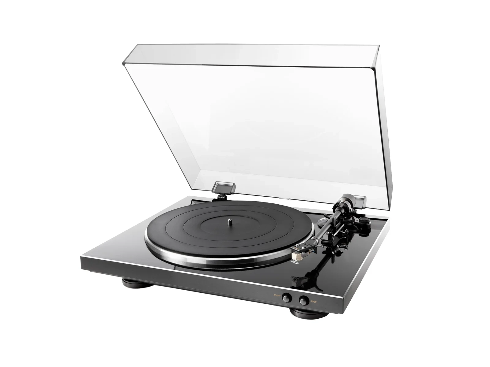 Denon DP-300F giradischi automatico β vista frontale, nero Denon DP-300F giradischi automatico β vista frontale, nero