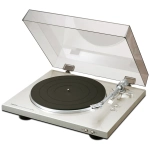 Denon DP-300F giradischi automatico – vista frontale angolata, argento