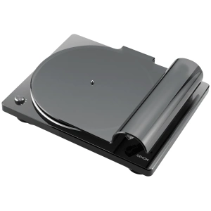 Denon DP-400 giradischi a cinghia – con coperchio chiuso, nero