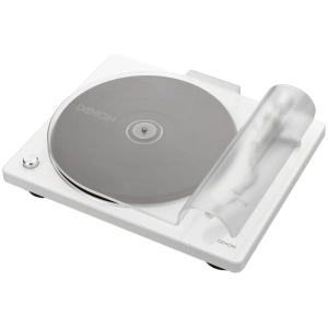 Denon DP-400 giradischi a cinghia β con coperchio chiuso, bianco