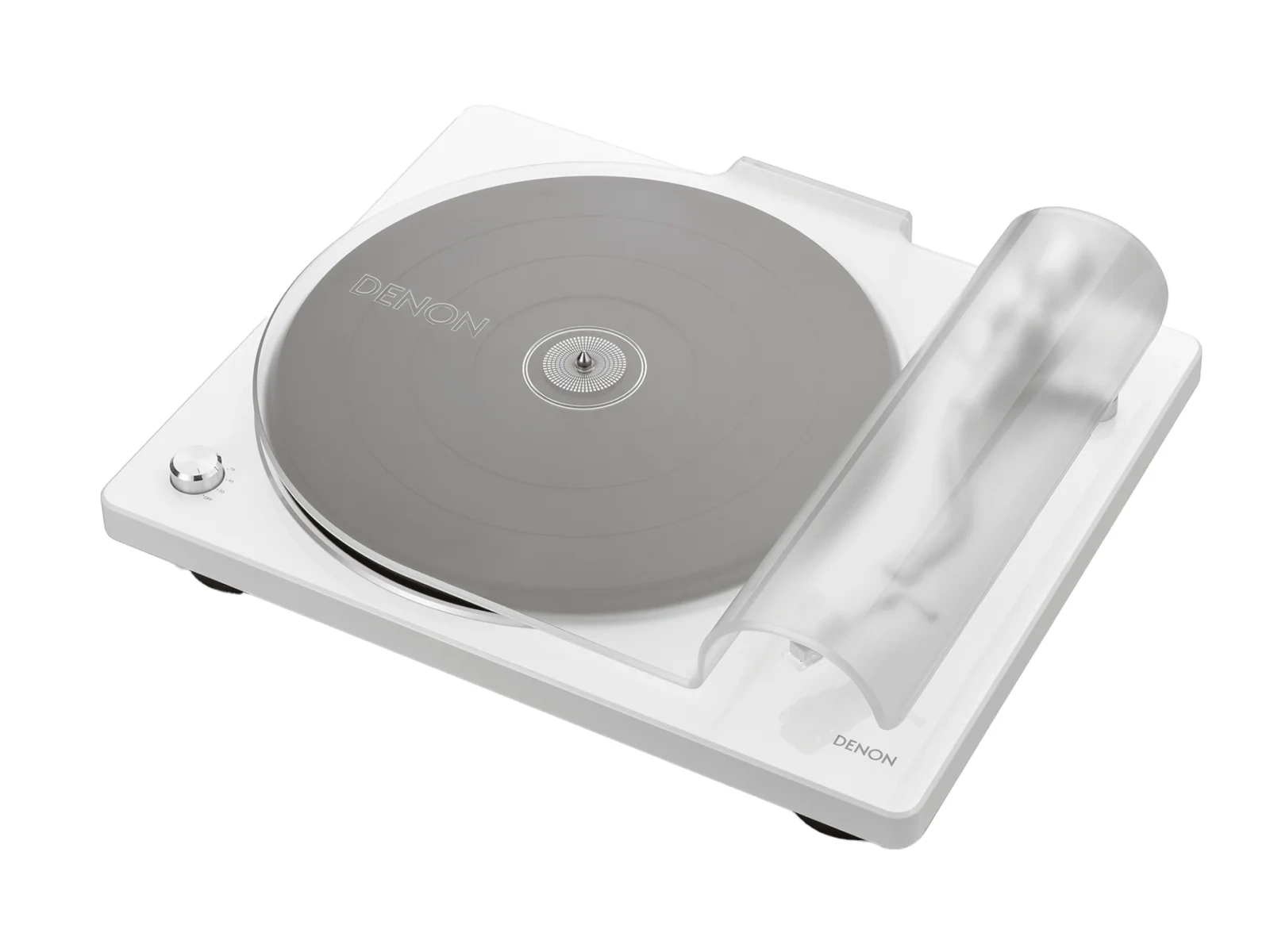 Denon DP-400 giradischi a cinghia β con coperchio chiuso, bianco Denon DP-400 giradischi a cinghia β con coperchio chiuso, bianco