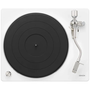 Denon DP-450USB giradischi con registrazione USB – vista dall'alto, bianco