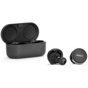 Denon PerL Pro auricolari true wireless – vista frontale, nero