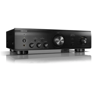 Denon PMA-600NE amplificatore integrato stereo – vista angolata, nero