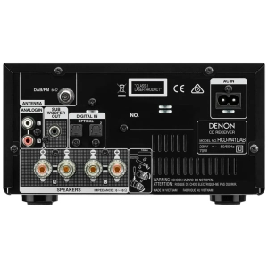 Denon RCD-M41 sintoamplificatore con lettore CD – pannello posteriore dell'unità