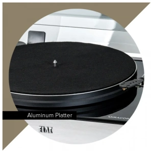 ELAC Miracord 60 giradischi – dettaglio del piatto in alluminio pressofuso