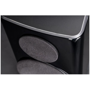 ELAC set griglie FS 407.2 / CC 401.2 / FS 287.2 / CC 281.2 nero – griglia in tessuto nero montata su un diffusore Vela