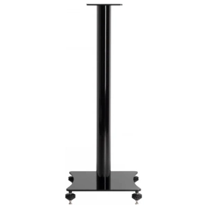 ELAC Stand LS 60 supporto per diffusori da scaffale – vista frontale della versione nera