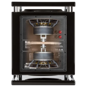 ELAC SUB 2070.2 subwoofer attivo push-pull – nero laccato, illustrazione dei woofer push-pull