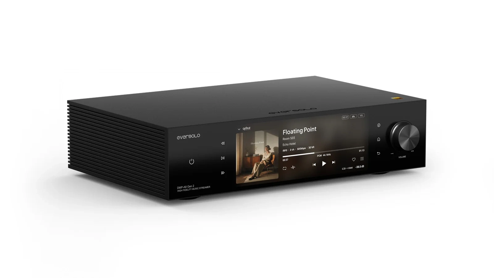 Eversolo DMP-A8 Gen 2 – vista di tre quarti Eversolo DMP-A8 Gen 2 – vista di tre quarti
