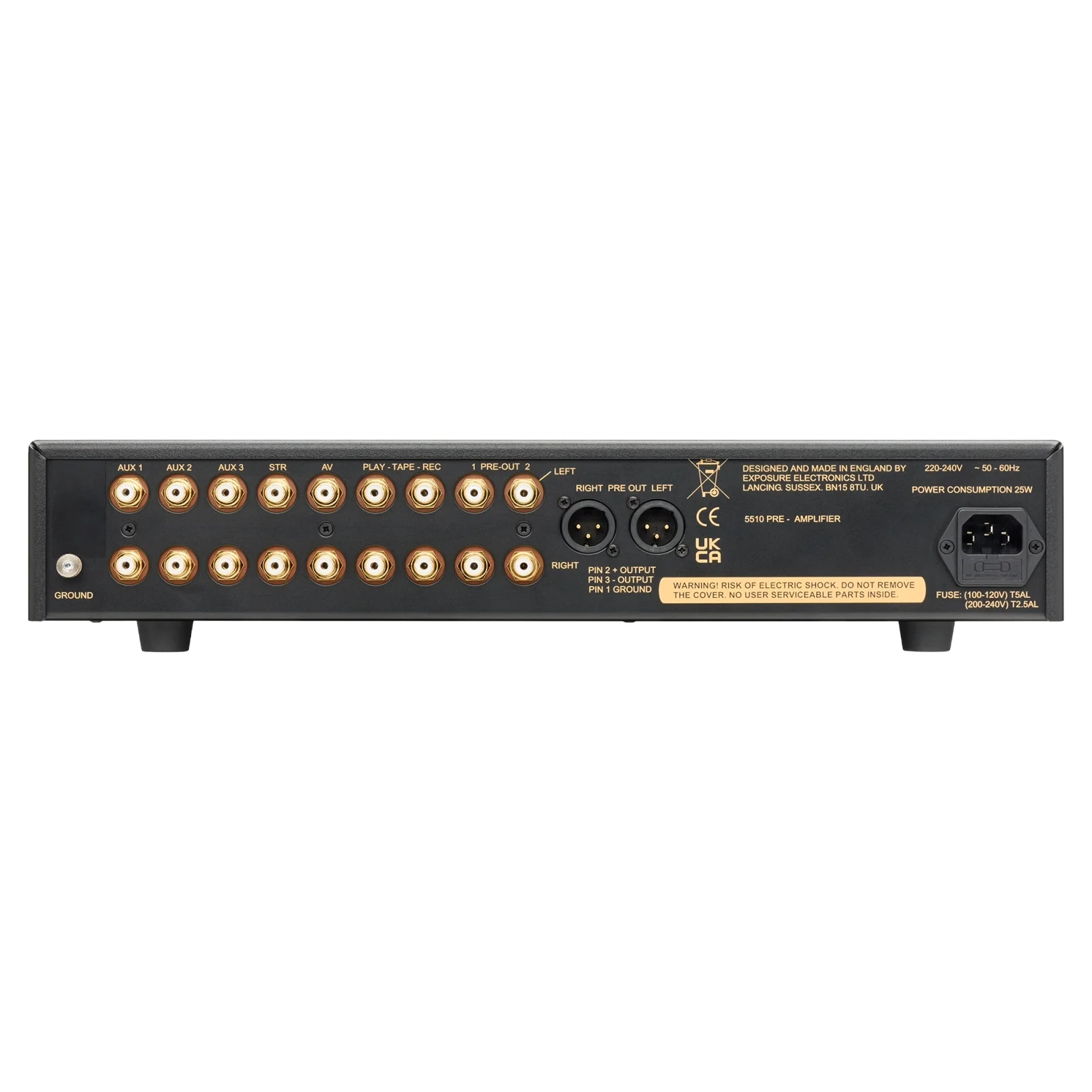 Exposure 5510 Preamplificatore – retro Exposure 5510 Preamplificatore – retro