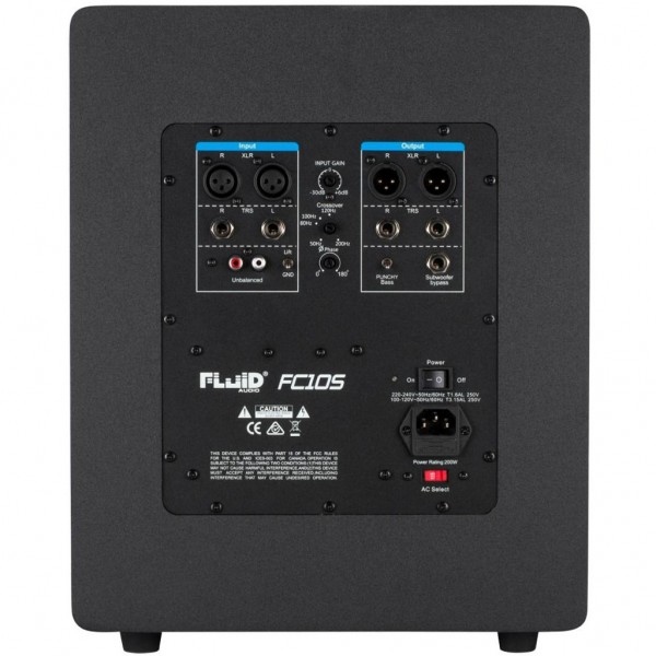 Fluid Audio FC 10 S subwoofer da studio Fluid Audio FC 10 S subwoofer da studio