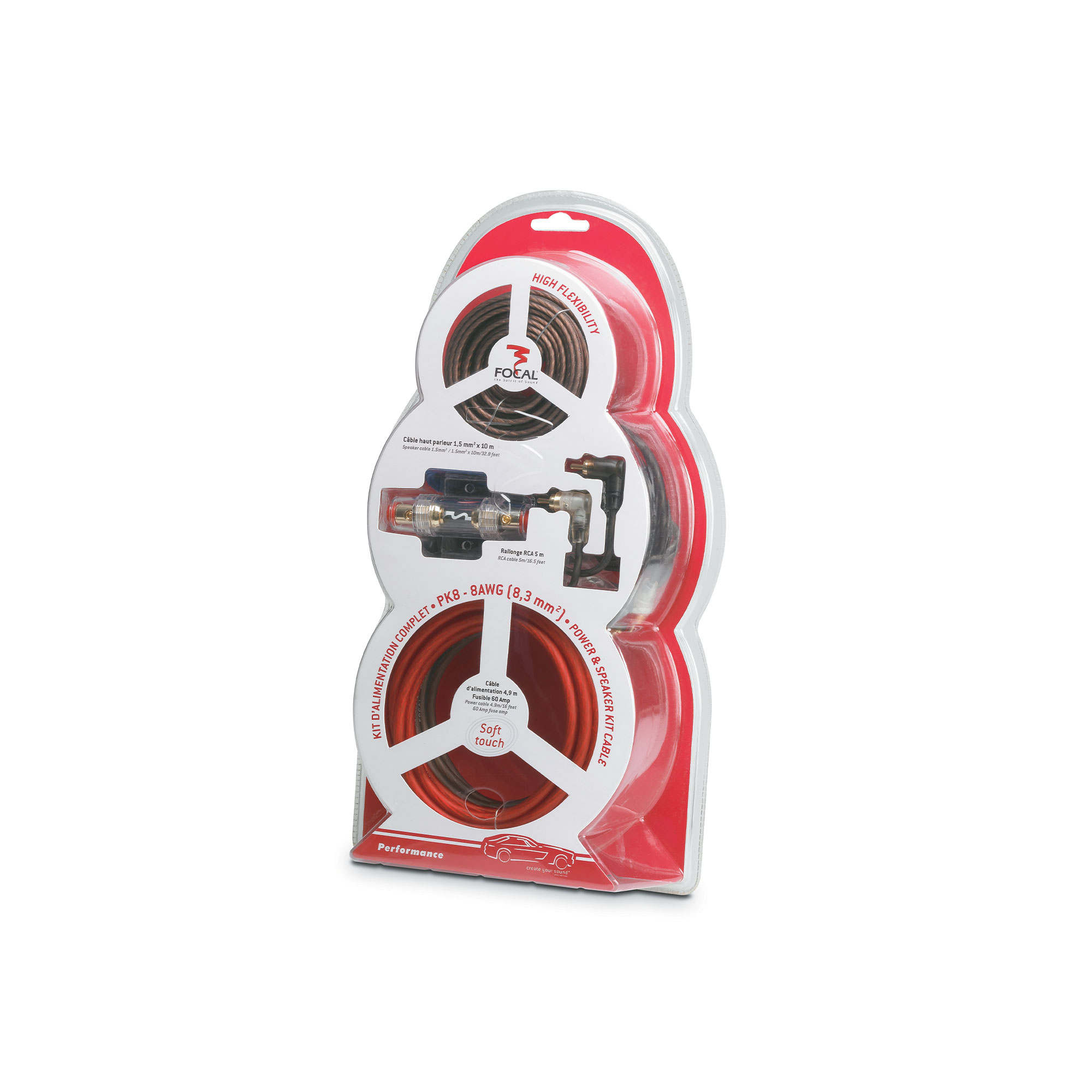 Focal Performance PK 8 – Kit Cavi Alimentazione 8,3 mm² Focal Performance PK 8 – Kit Cavi Alimentazione 8,3 mm²