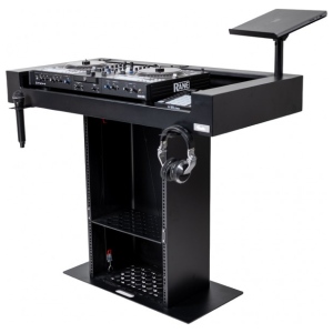 Headliner MALIBU PORTABLE DJ BOOTH BLACK consolle per dj
