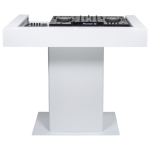 Headliner MALIBU PORTABLE DJ BOOTH WHITE consolle per dj