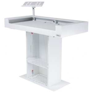 Headliner MALIBU PORTABLE DJ BOOTH WHITE consolle per dj