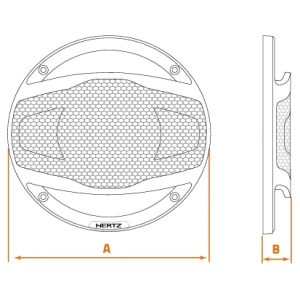 Hertz CG 165 – Coppia di Griglie Cento 165 mm - immagine 2