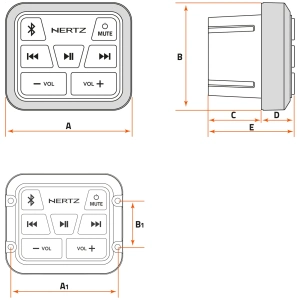 Hertz HMR BT – Ricevitore Bluetooth Marino aptX HD - immagine 2