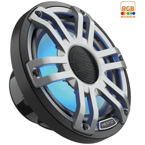 Hertz HMX 6.5 S-LD-G – Coppia di Coassiali Marini 2 Vie 6,5" Sport Grigio LED RGB