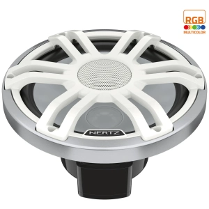 Hertz HMX 8 S-LD-SW – Coppia di Coassiali Marini 2 Vie 8,8" Sport Silver-White LED RGB