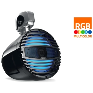 Hertz HTX 8 M-CL-TC – Altoparlante Tower Marino Coassiale 2 Vie 8,8" con Clamp Total Black LED