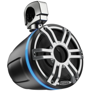 Hertz HTX 8H S-FL-G – Altoparlante Tower Marino con Driver a Compressione 8,8" Flat Grigio LED