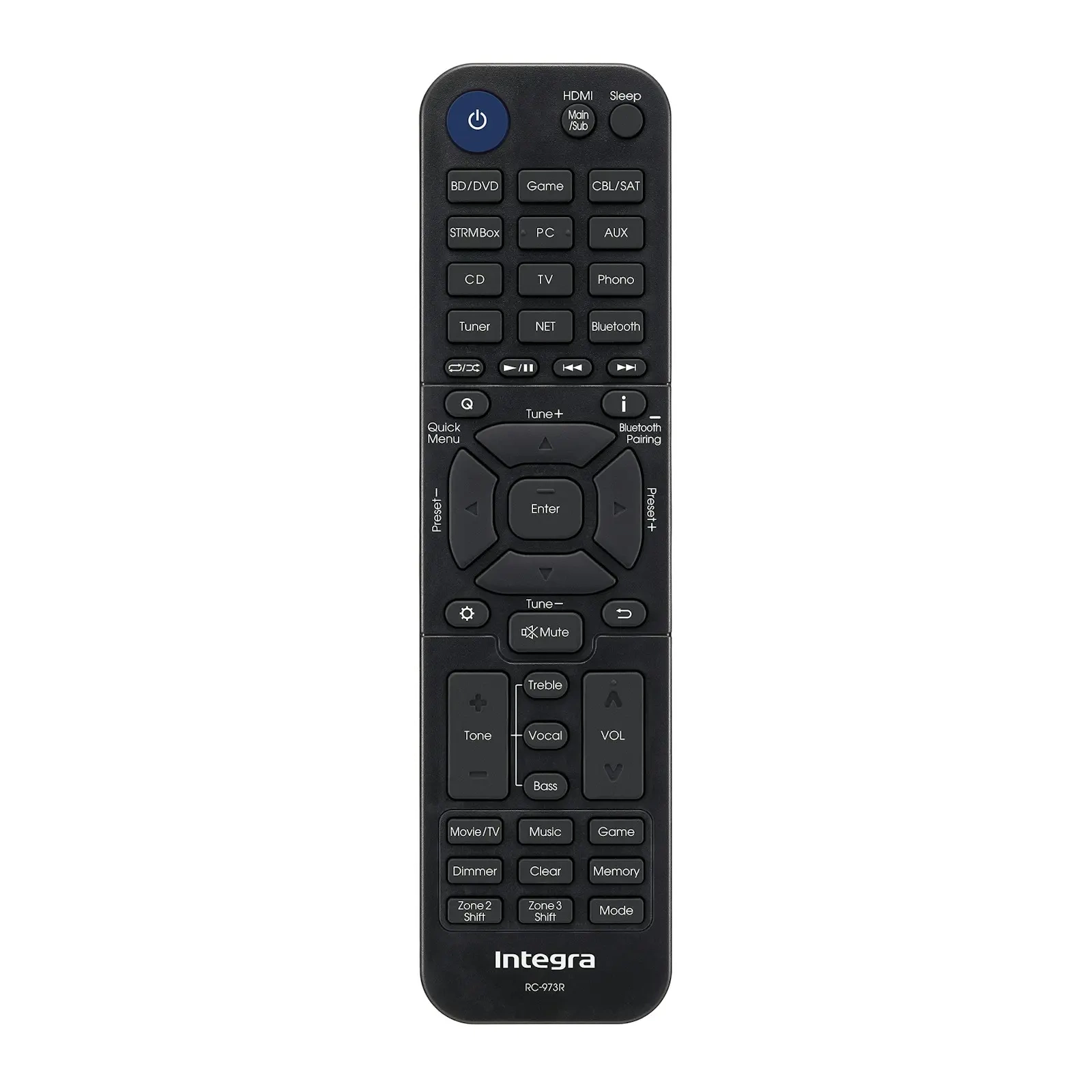 Integra DRX-2.4 sintoamplificatore AV di rete 7.2 canali, telecomando Integra DRX-2.4 sintoamplificatore AV di rete 7.2 canali, telecomando