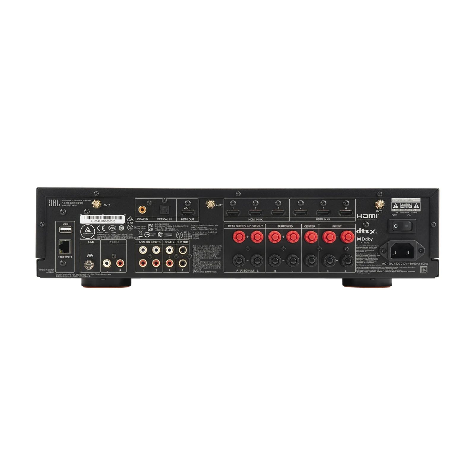 JBL MA710 sintoamplificatore AV 7.2 canali JBL MA710 sintoamplificatore AV 7.2 canali