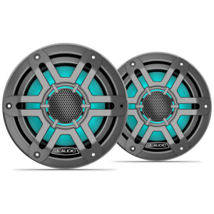 JL Audio M200 – Coppia Altoparlanti Coassiali Marini 6,5 Pollici – Sport grigia con LED