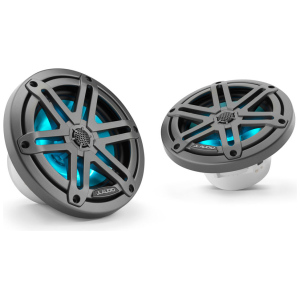 JL Audio M3-650X – Coppia Altoparlanti Coassiali Marini 6,5 Pollici – Sport grigio metallico con LED