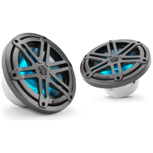 JL Audio M3-770X – Coppia Altoparlanti Coassiali Marini 7,7 Pollici – Sport grigio metallico con LED
