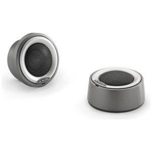 JL Audio M6-100CT – Coppia Tweeter Marini 1 Pollice con Crossover – Supporti grigi e anello titanio