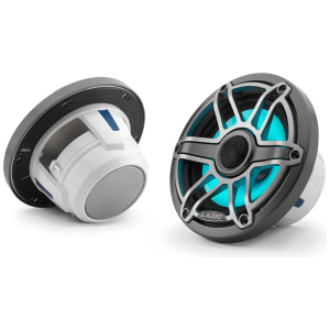 JL Audio M6-650X – Coppia Altoparlanti Coassiali Marini 6,5 Pollici – Sport titanio con LED