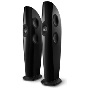 KEF Blade One Meta Nero e Grigio, diffusore da pavimento, di tre quarti
