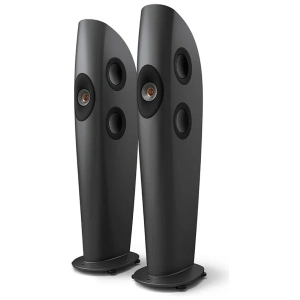 KEF Blade Two Meta Grigio Antracite e Bronzo, diffusore da pavimento, di tre quarti