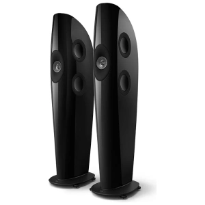 KEF Blade Two Meta Nero e Grigio, diffusore da pavimento, di tre quarti