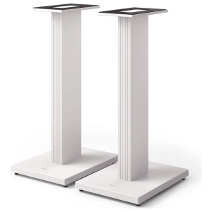 KEF SQ1 Bianco Minerale, stand da pavimento, di tre quarti
