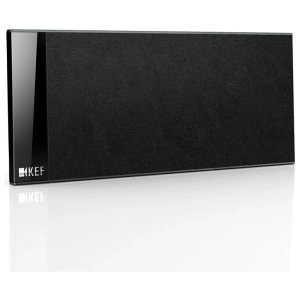 KEF T101c Nero, canale centrale sottile, di tre quarti