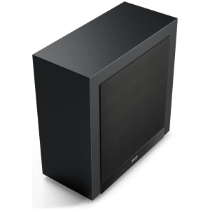 KEF T2 Nero, subwoofer attivo sottile, dall'alto