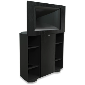 Klipsch Jubilee – Satin Black Ash, tre quarti senza griglia