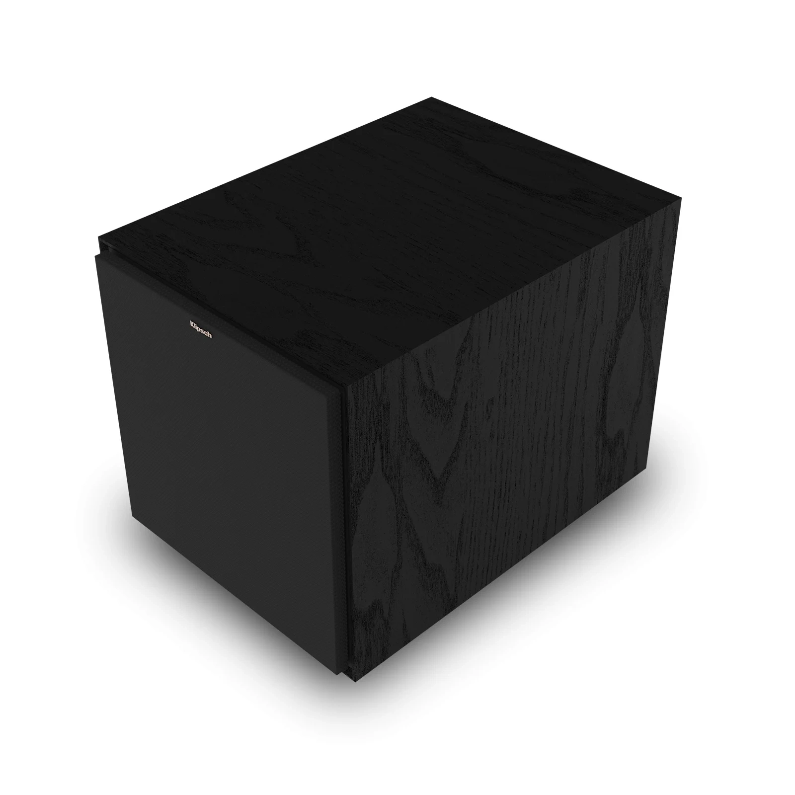Klipsch R-101SW – tre quarti con griglia Klipsch R-101SW – tre quarti con griglia