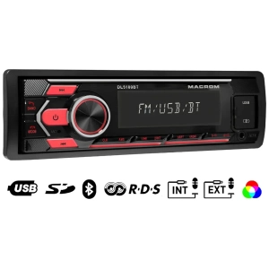 Macrom DL5100BT autoradio 1 DIN Bluetooth con frontalino asportabile
