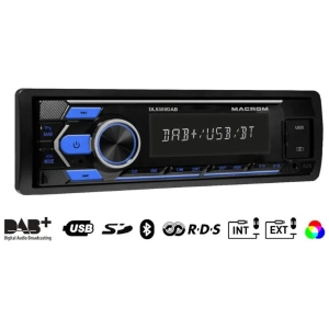 Macrom DL5300DAB autoradio 1 DIN con radio DAB+ e Bluetooth