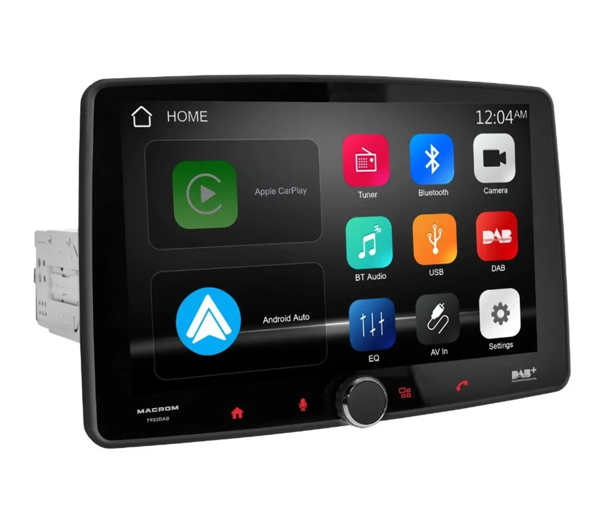 Macrom DL903DAB monitor 9 pollici asportabile con corpo 1 DIN Macrom DL903DAB monitor 9 pollici asportabile con corpo 1 DIN