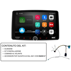 Macrom DL903DAB.KITDUC8OEM5 sistema 9 pollici per Fiat Ducato 8 con display 5 pollici