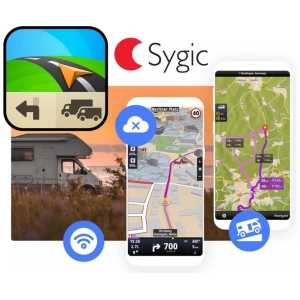 Macrom MAPCAMP CPAA mappa Sygic per camper con CarPlay e Android Auto