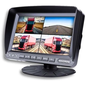 Macrom SM7004AR monitor 7 pollici Quad Vision per 4 telecamere