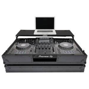 Magma DJ CONTROLLER WORKSTATION XDJ XZ BLACK WHEELS flight case per controller