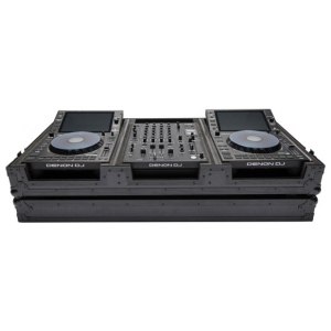 Magma MULTI FORMAT CASE PLAYER/MIXER SET BLACK WHEELS flight case per consolle