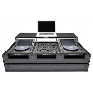 Magma MULTI FORMAT WORKSTATION PLAYER/MIXER SET BLACK WH flight case per consolle